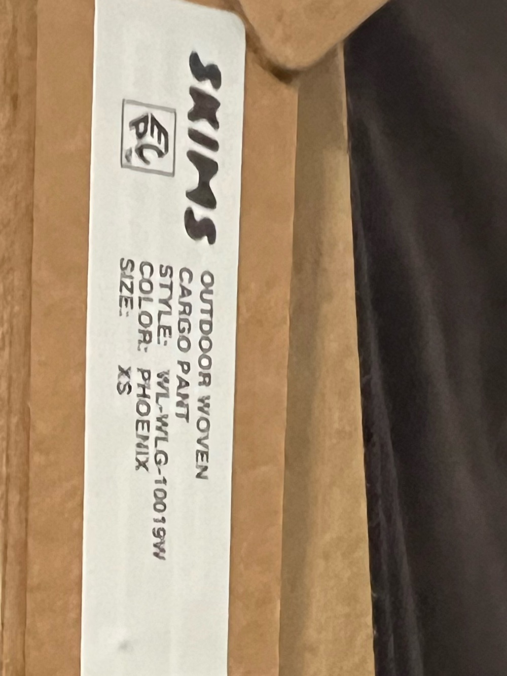 SKIMS Outdoor Woven Wide Leg Cargo Pants Phoenix XS NWT - Picture 6 of 8